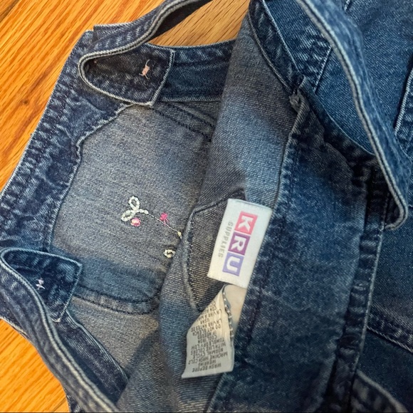 Blue Denim Patchwork Overalls - Picture 5 of 9